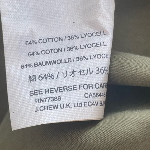 J. CREW Utility Shirt Ruffle Belted Dress - Khaki - Picture 7 of 8